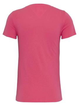 TJW SKINNY ESSENTIAL LOGO SHORT SLEEVE GARDEN ROSE