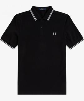 POLO TWIN TIPPED M3600 350 BLACK / WHITE / WHITE