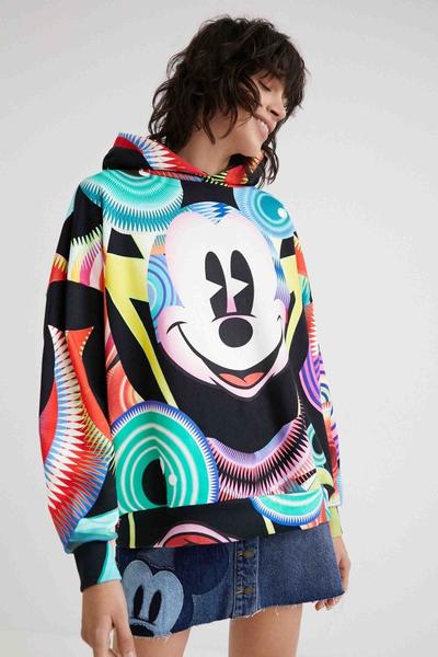 SUDADERA MICKEY PSICODELIC NEGRA