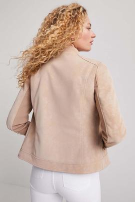 CHAQUETA BIKER MAR BEIGE