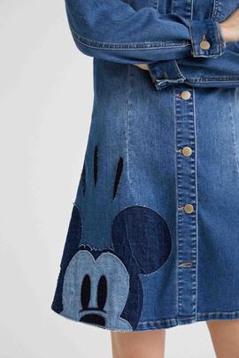 VESTIDO MICKEY PATCH DENIM DARK BLUE