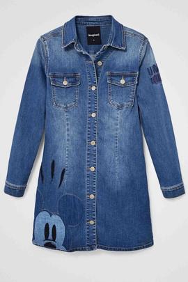 VESTIDO MICKEY PATCH DENIM DARK BLUE