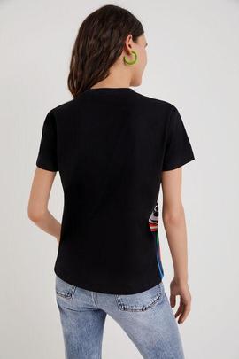 CAMISETA MICKEY MARBLES NEGRA