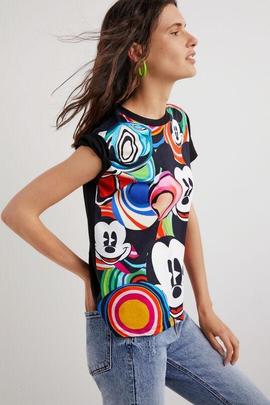 CAMISETA MICKEY MARBLES NEGRA