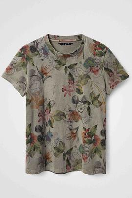CAMISETA PLAY MICKEY TROPICAL VERDE KAKI