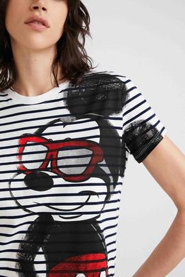 CAMISETA RAYAS MICKEY MOUSE LA VIDA ES CHULA