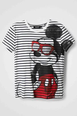 CAMISETA RAYAS MICKEY MOUSE LA VIDA ES CHULA