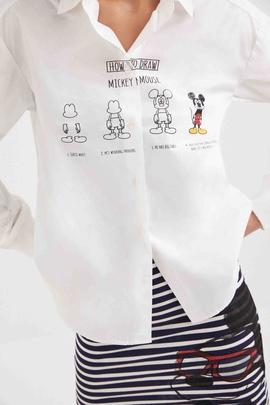 CAMISA MIDLEY HOW TO DRAW MICKEY BLANCA