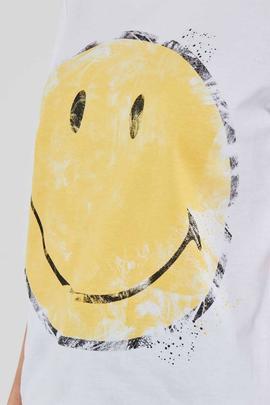 CAMISETA MALABARES SMILEY BLANCA