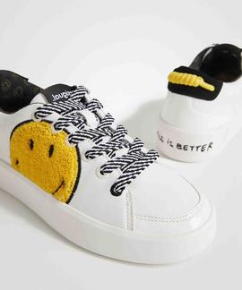 SNEAKERS FANCY SMILEY BLANCOS