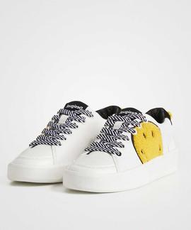 SNEAKERS FANCY SMILEY BLANCOS