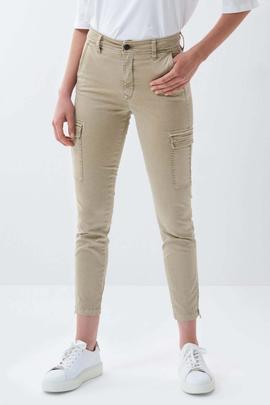 SECRET GLAMOUR CARGO SKINNY FIT BEIGE