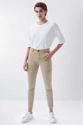 SECRET GLAMOUR CARGO SKINNY FIT BEIGE