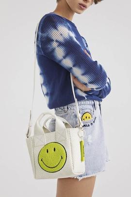 BOLSO SMILE IS BETTER VALDIVIA MINI BLANCO