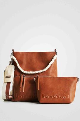 BOLSO HALF LOGO BUTAN CAMEL