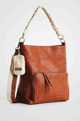 BOLSO HALF LOGO BUTAN CAMEL