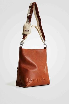 BOLSO HALF LOGO BUTAN CAMEL