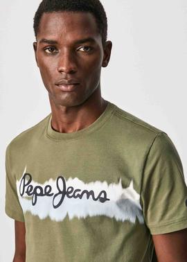 CAMISETA LOGO RELIEVE AKEEM VERDE CAQUI