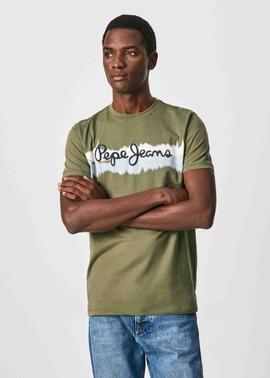 CAMISETA LOGO RELIEVE AKEEM VERDE CAQUI