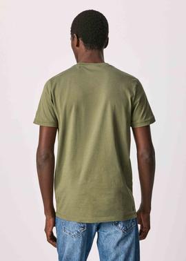 CAMISETA LOGO RELIEVE AKEEM VERDE CAQUI