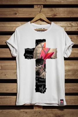 CAMISETA DE HOMBRE BOWIE END BLANCA