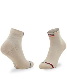 CALCETINES BAJOS UNISEX TOMMY JEANS 2 PACK BEIGE Y BLANCO