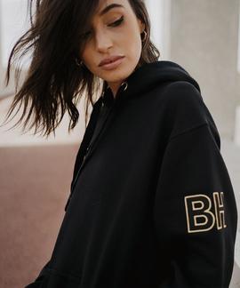 SUDADERA CAPUCHA UNISEX CHARLIZE NEGRA