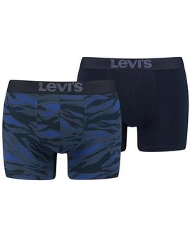 LEVIS MEN CAMO AOP BOXER BRIEF 2 PACK NAVY BLAZER