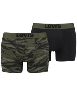 LEVIS MEN CAMO AOP BOXER BRIEF 2 PACK RIFFLE GREEN