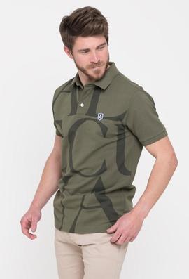 POLO HOMBRE VALECUATRO ESTAMPADO VERDE