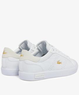 ZAPATILLAS LACOSTE POWERCOURT 2.0 0722 SFA WHITE / GOLD