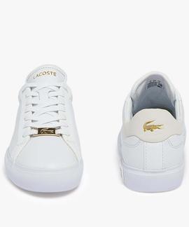 ZAPATILLAS LACOSTE POWERCOURT 2.0 0722 SFA WHITE / GOLD