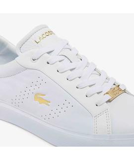 ZAPATILLAS LACOSTE POWERCOURT 2.0 0722 SFA WHITE / GOLD