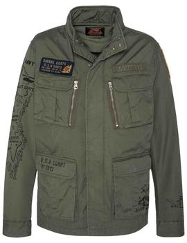 CHAQUETA MILITAR SCHOTT M1941 VERDE CAQUI