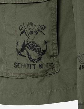 CHAQUETA MILITAR SCHOTT M1941 VERDE CAQUI