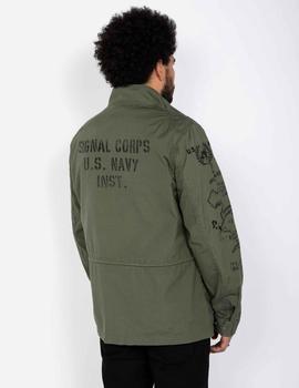 CHAQUETA MILITAR SCHOTT M1941 VERDE CAQUI