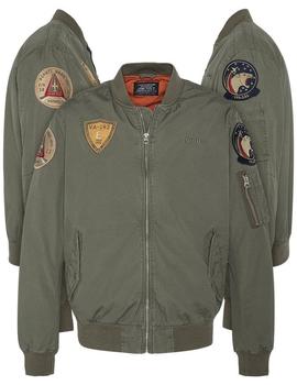 CAZADORA BOMBER SCHOTT MA5 VERDE CAQUI