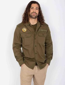 SOBRECAMISA MILITAR SCHOTT SHCURTIS VERDE CAQUI