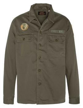 SOBRECAMISA MILITAR SCHOTT SHCURTIS VERDE CAQUI