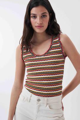 TOP DE RAYAS MULTICOLOR