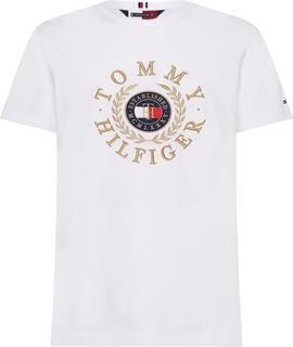 CAMISETA ICONS CON LOGO BORDADO BLANCA