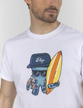 CAMISETA HAWAIIAN SURFER BLANCA