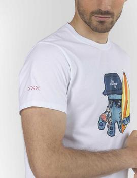 CAMISETA HAWAIIAN SURFER BLANCA