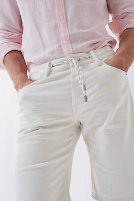 BERMUDA VAQUERA S-RESIST REGULAR FIT EN DENIN CRUDO DEGRADÉ