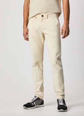 PANTALÓN BOLSO CHINO JAMES SLIM FIT CRUDO