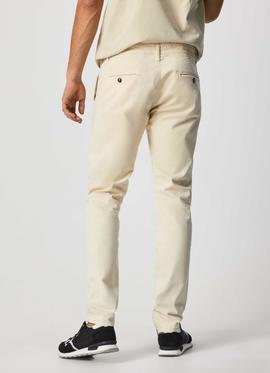 PANTALÓN BOLSO CHINO JAMES SLIM FIT CRUDO