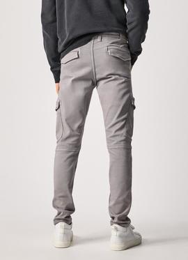 PANTALÓN JOGGER BOLSO CARGO JARED GRIS GYMDIGO