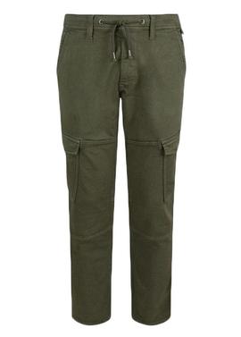 PANTALÓN JOGGER BOLSO CARGO JARED VERDE GYMDIGO