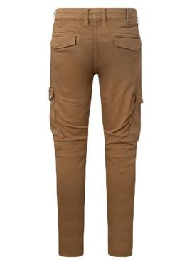 PANTALÓN JOGGER BOLSO CARGO JARED MARRÓN GYMDIGO