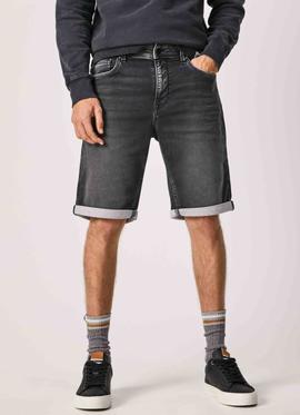 BERMUDA VAQUERA JACK SHORT EN DENIM GYMDIGO NEGRO DEGRADÉ